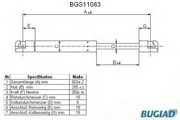 Упругий элемент, крышка багажника / помещения для груза BGS11083 BUGIAD