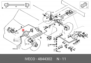 Усилитель тормозной системы 4844302 IVECO